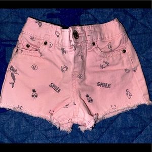 Pink mermaid shorts